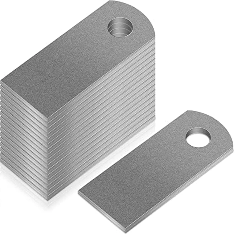 

30Pcs Steel Weld Tab Flat Tab Brackets 1In W, 2-3/8In H, 3/8In Hole, 1/8In Thickness, Welding Accessories Weld On Light