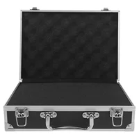 Toolbox Sound Card Aluminum Carrying Case Hard Briefcases for Men Money Metal Suitcase Black Man 1