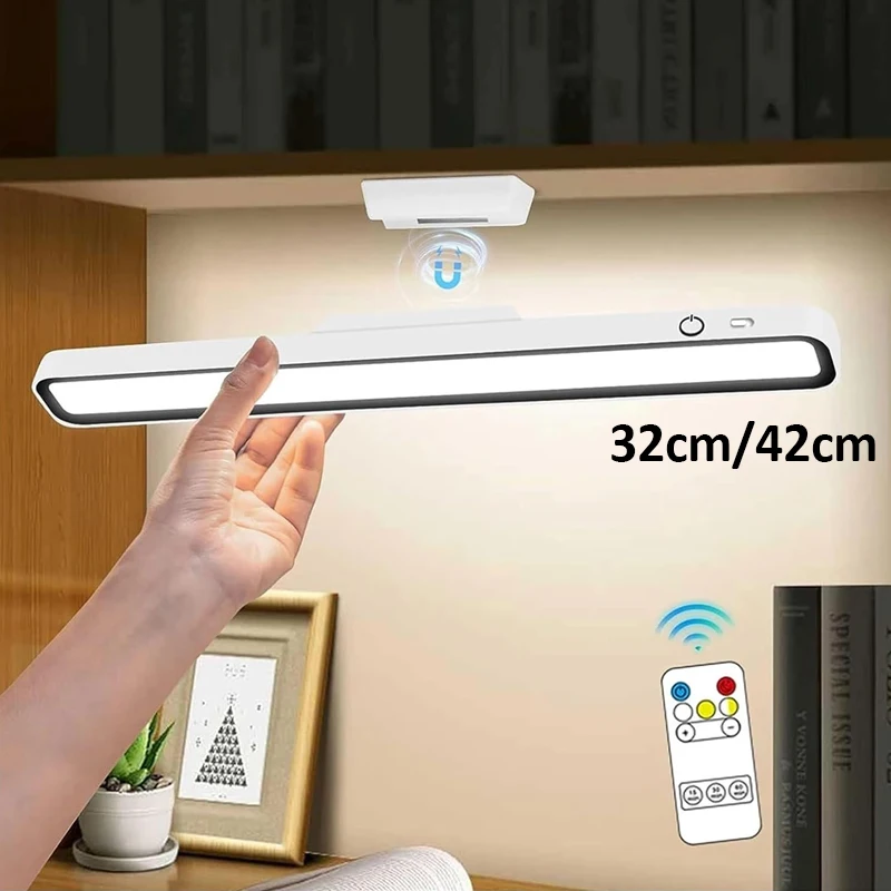 Desk Lamp LED USB Rechargeable Light Stepless Dimming Hanging Magnetic Bedroom Night Lights Reading Table Lamps Cabinet Wardrobe