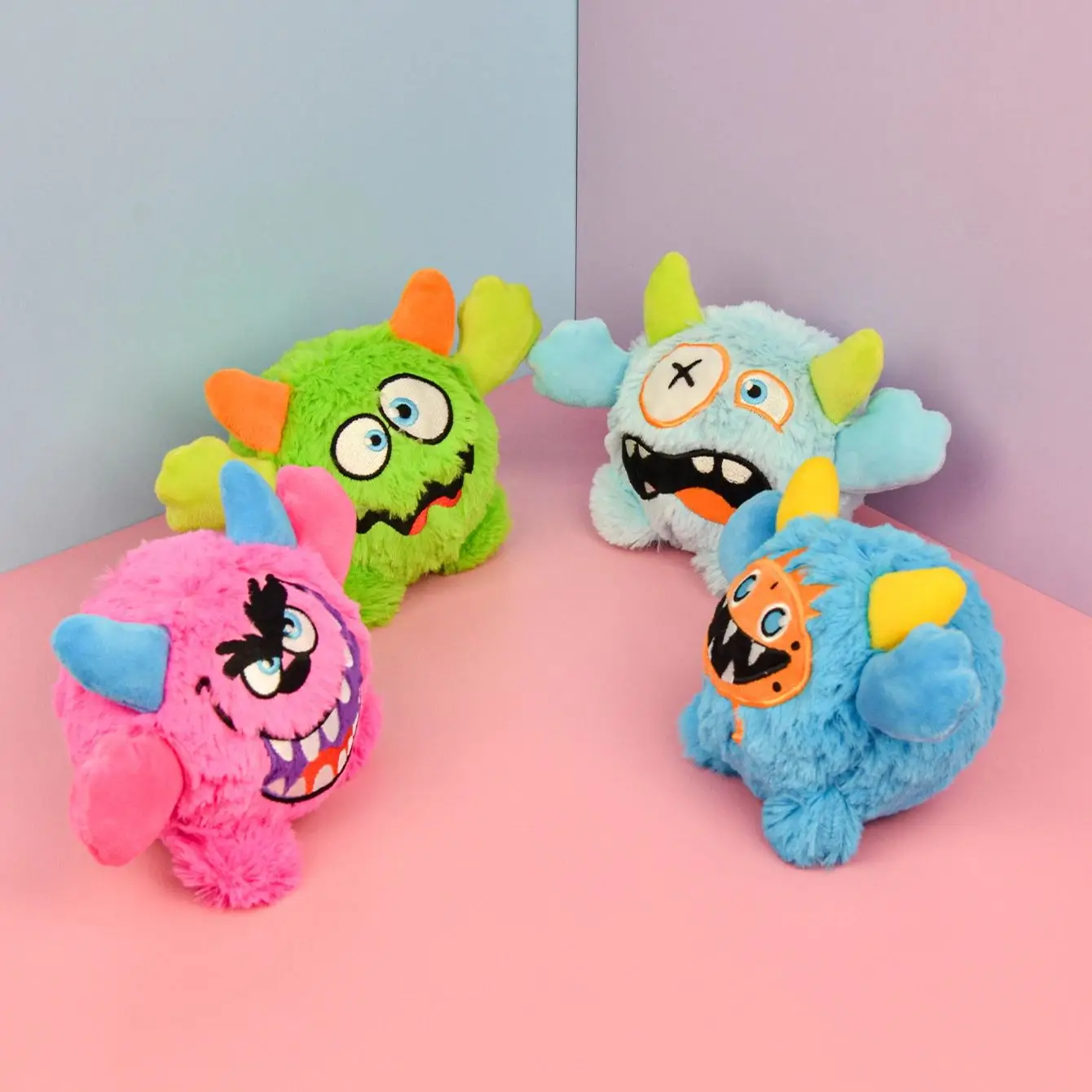 Cute Little Monster Stuffed Animal With a Sound Ball For Your Dog's Holiday Gift Factory Direct Sales 3