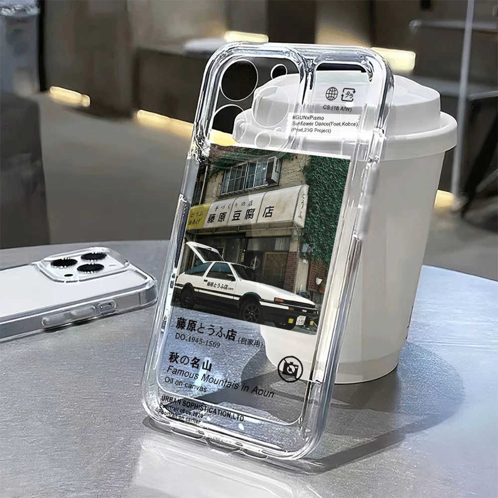 Initial D AE86 Clear Soft Phone Case Cover