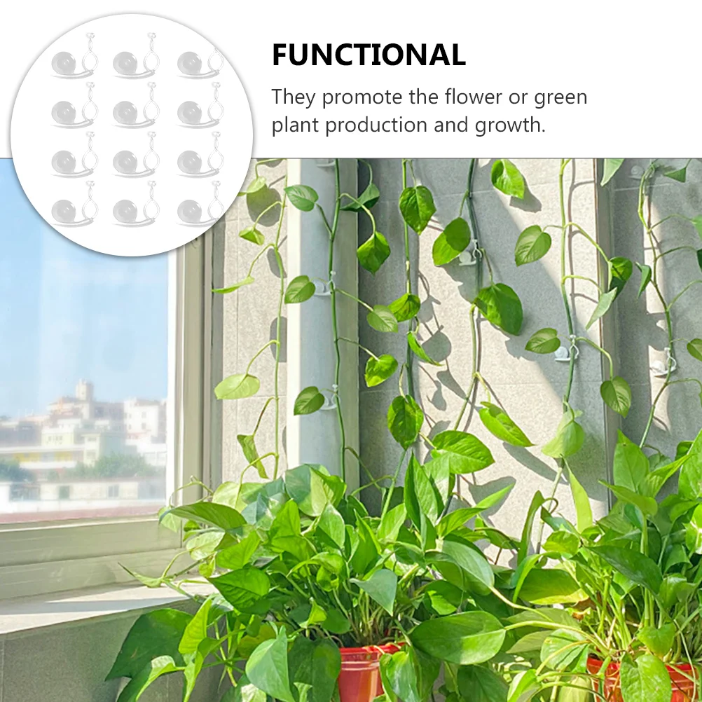 20 Pcs White Plant Fixing Clip Support Bracket Climbing Wall Fixture Hooks Vines Holder Garden Supplies Plant Cages Supports