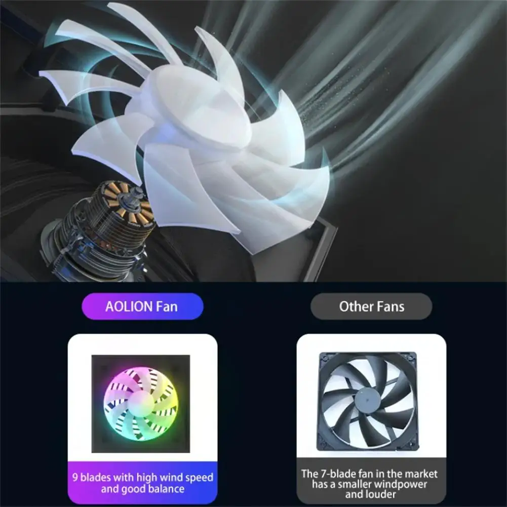 For Xbox Series X XSX Console Cooling Fan RGB Light Modes Fan Cooling System With 2 Detachable Hooks High Speed Top Cooler cooling fan,gaming cooling fan