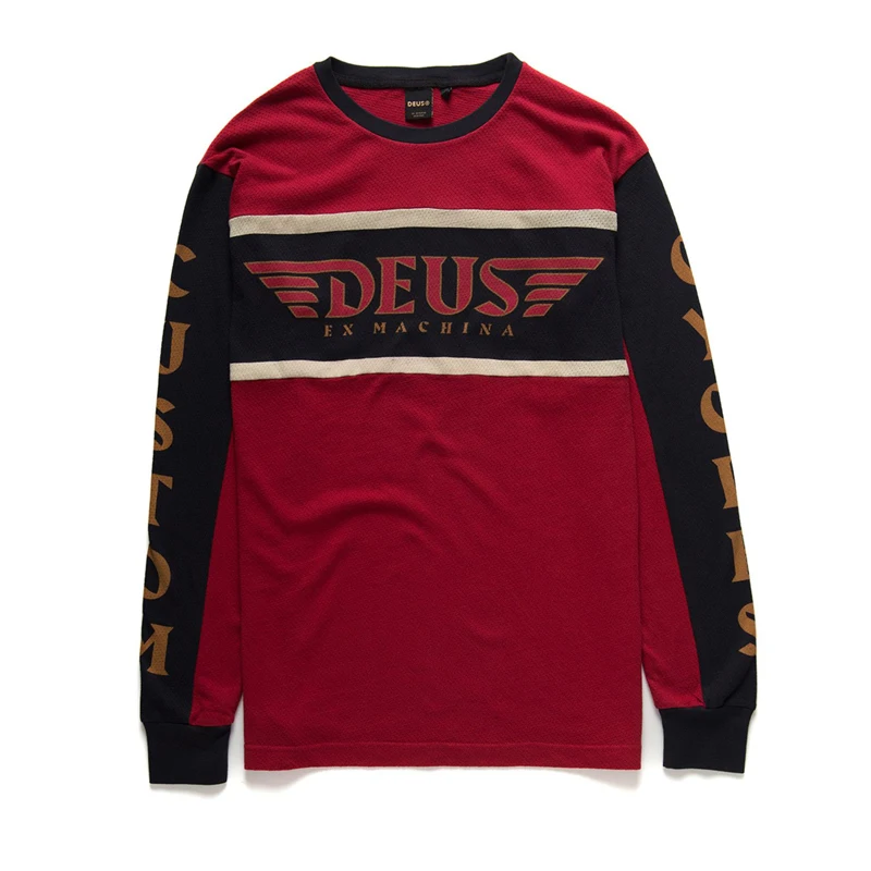 DEUS EX MACHINA 운동복 Mtb 엔듀로 저지, 모토크로스 사이클링, 오프로드 비포장 자전거 라이딩, DH 레이싱 롱 셔츠, 오토바이 저지