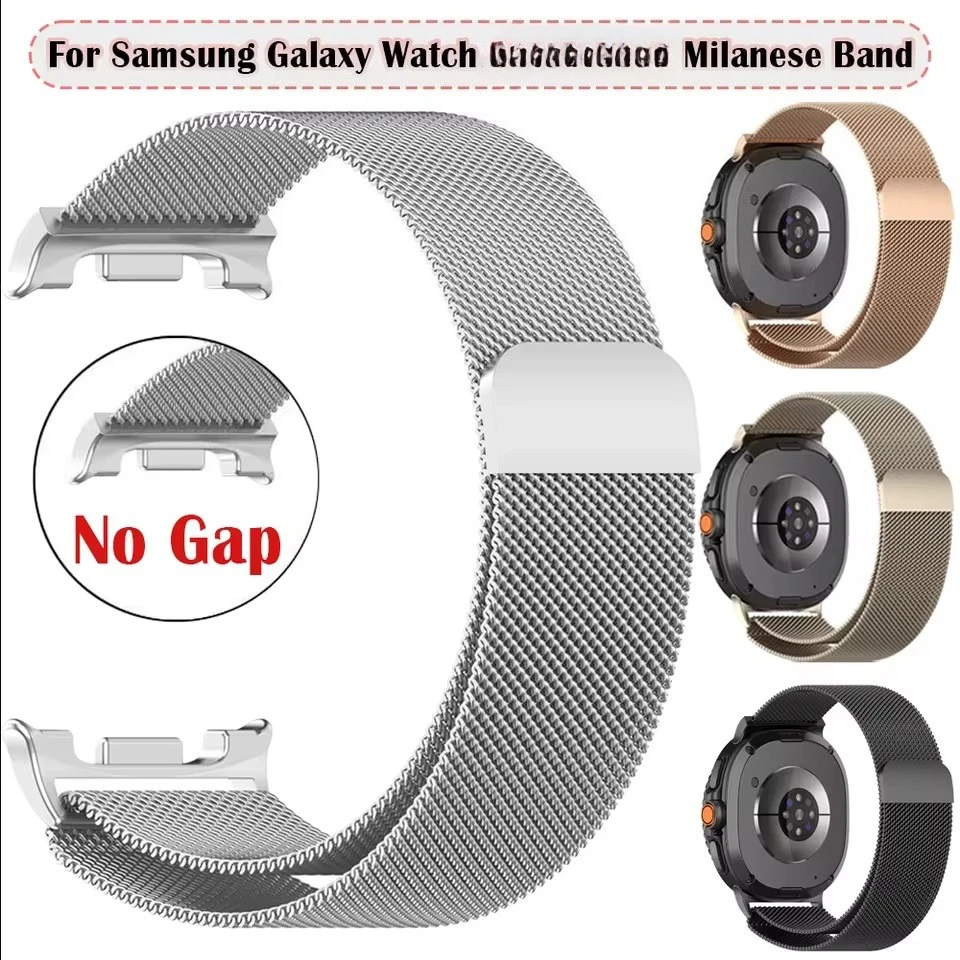 Magnetic Milanese Metal Mesh Loop Watch Strap