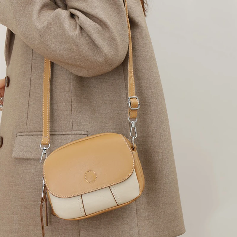 Fashion PU Leather Crossbody Handbag for Women Simple Flap Messenger Bag Versatile Women's Handbags Sac a Main Femme