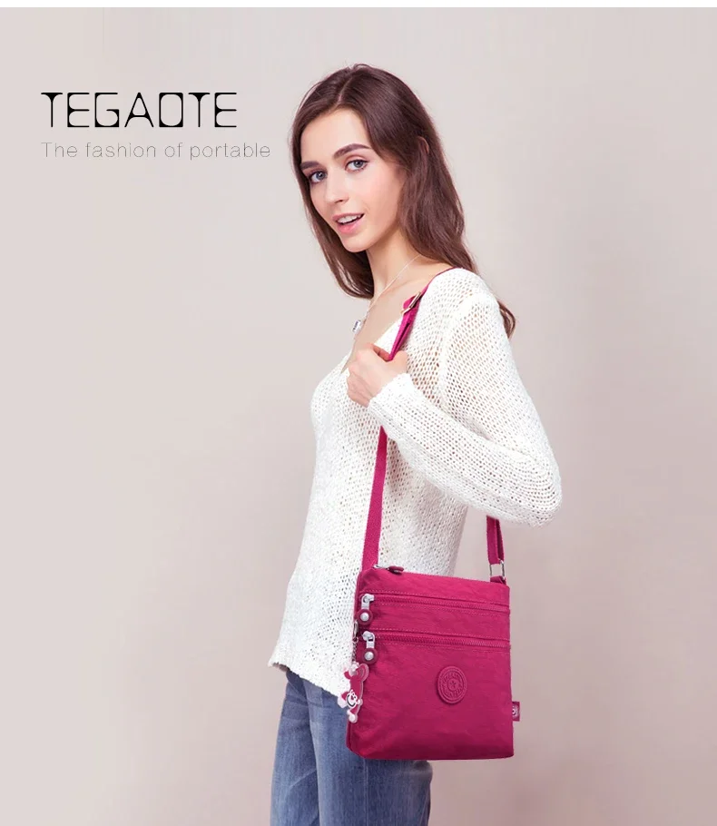 Women Nylon Messenger Shoulder Crossbody Bag