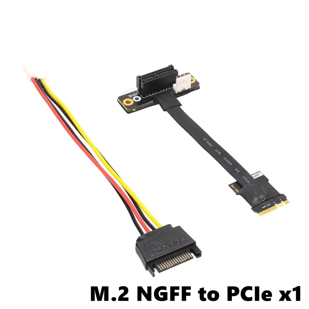 그래픽 확장 케이블 M.2 WiFi to X1 X16 미니 PCIe M2 A.E 키 NGFF to MPCIe PCI-E 3.0 1x 16x 네트워크 카드 라이저 어댑터 케이블