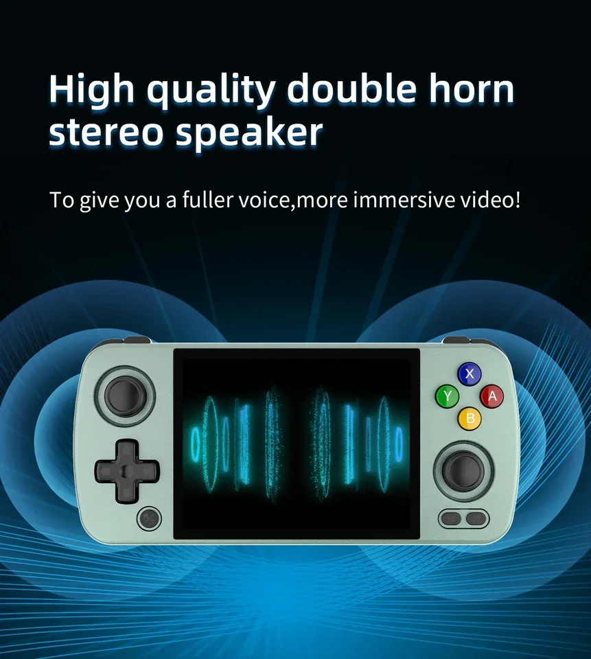 ANBERNIC-RG405mポータブルメタルコンソール,4インチIPSスクリーン