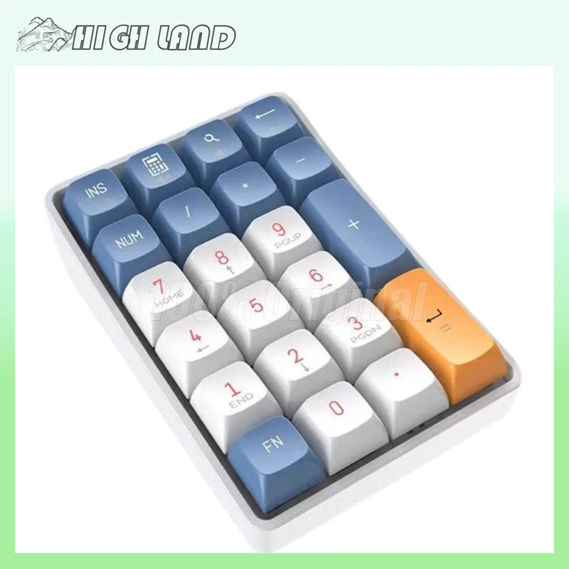 Aigo A18 Numero Tastiera Mini Pad Portatile 22 Tasti 2 Modalità 2.4G Tastiere Personalizzate Wireless Interruttore Giallo Per Tastiera Numerica Portat