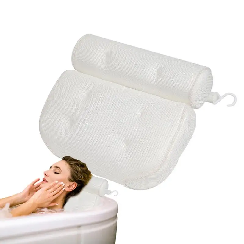 

Bath Tub Pillows For Head And Neck SPA Rest Pillow With Suction Cups Anti-slip Waterproof Bath Pillow For Comfort Relaxation