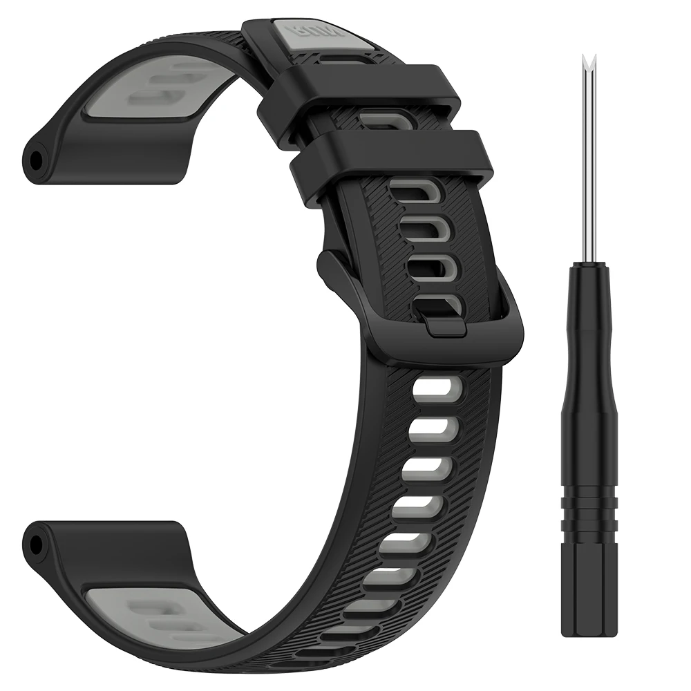 Two-Tone Silicone Sports Strap Replacement Bracelet Watchband