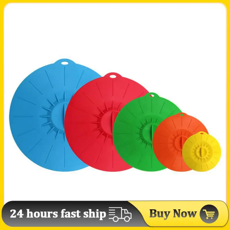 Silicone Suction Lids Fresh-keeping Anti-overflow Cover Microwave Oven Bowl Cup Covers Sealed Suction Lids Kitchen Vacuum Cover
