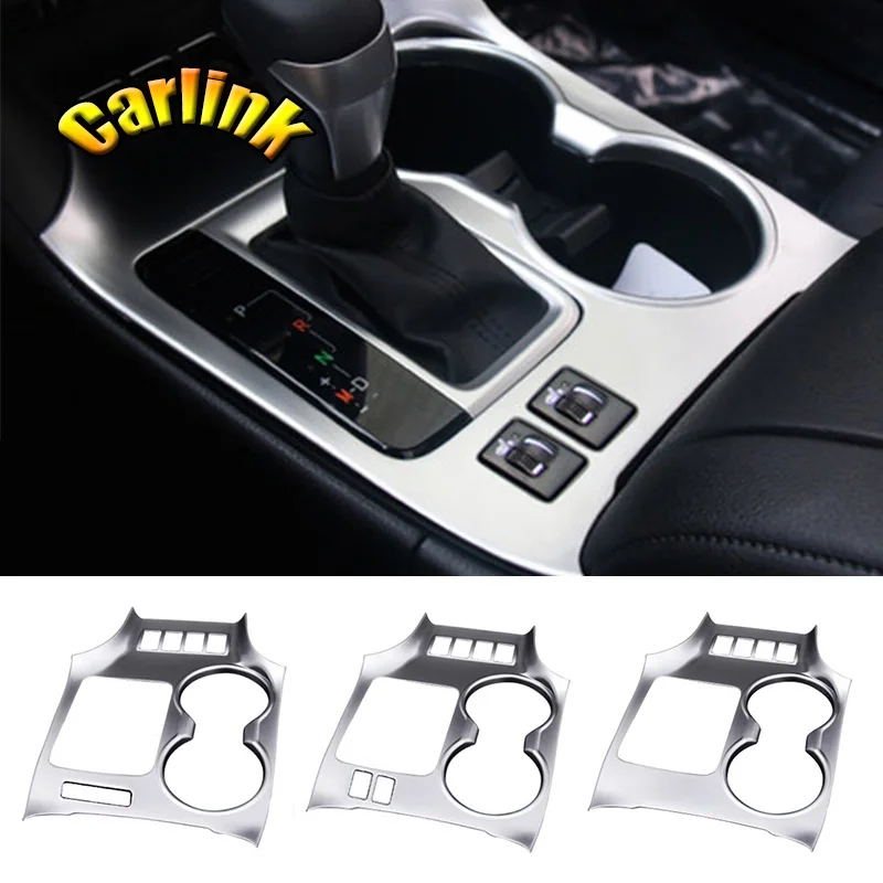 

For Toyota Highlander Kluger 2014-2018 ABS Matte Interior Water Cup Glass Holder Cover Trim Ddornment Box Car Styling 1pcs