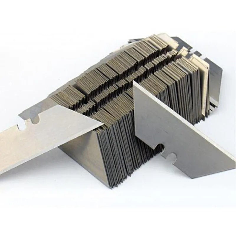 

10pc Trapezoid Cutting Blade Art Carpet Cutter Replaceable Utility Special Electrician Knife