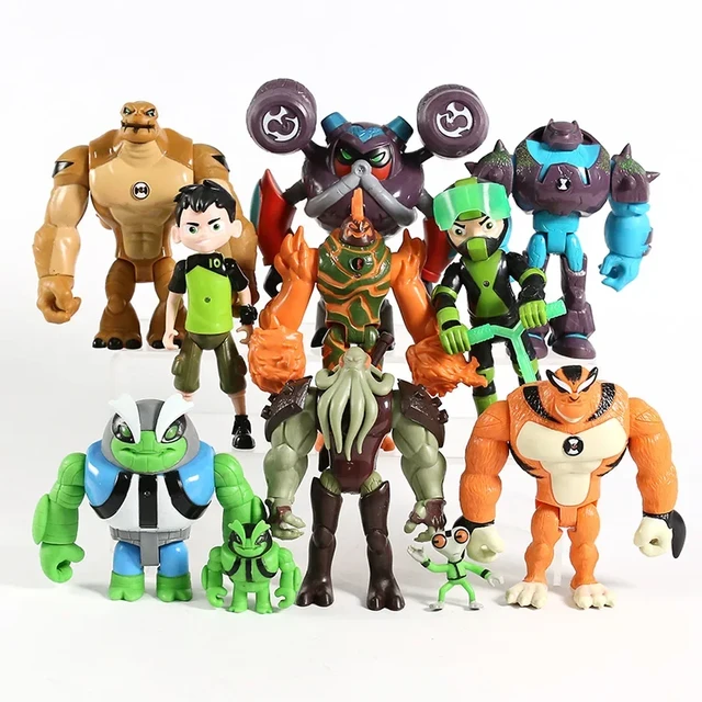 Bandai Genuine Ben Tennyson 10 Doll Monster Figure Toys Ben10 Omnitrix  Table Ornaments Kids Gifts - Action Figures - AliExpress