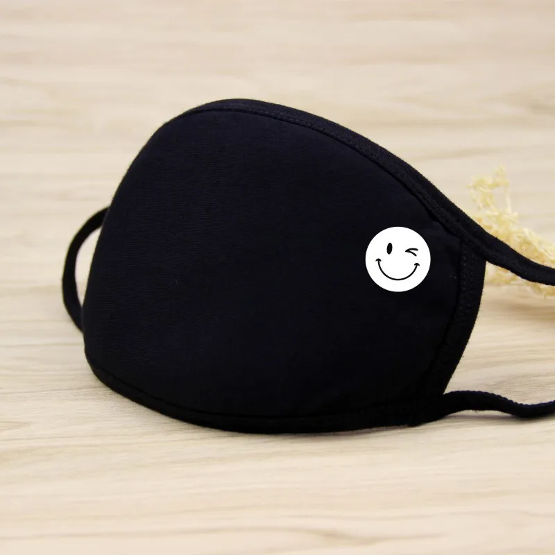 Unisex Black Reusable Cotton Face Mask – Dustproof, Washable, Stylish Mask