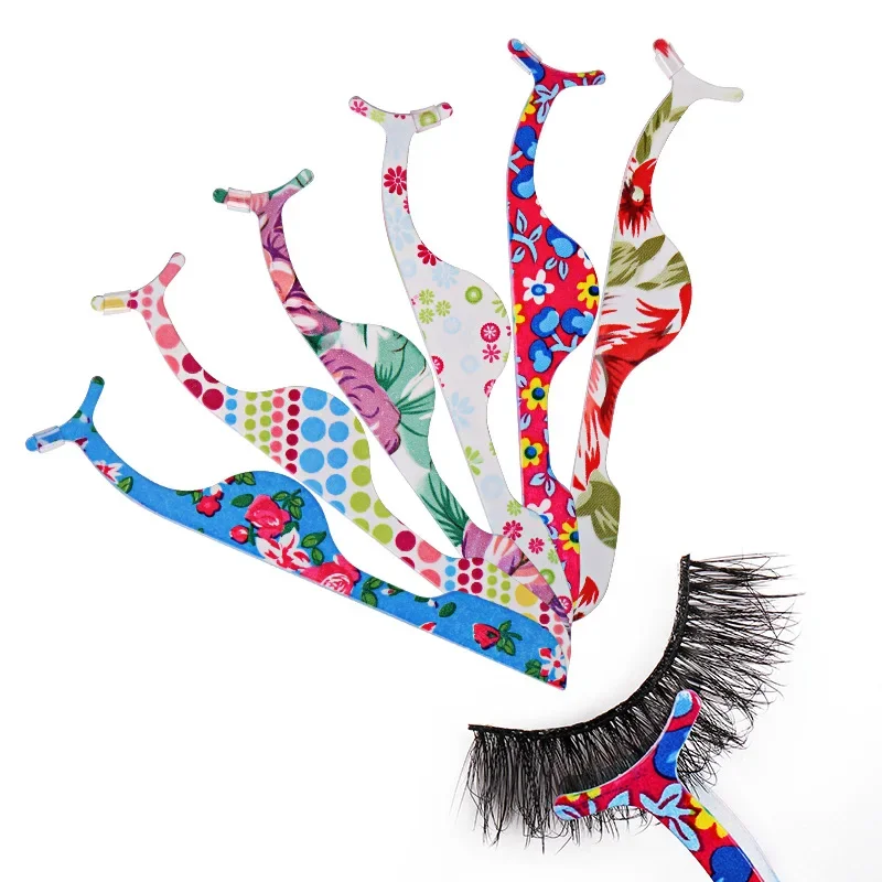 

3pcs Color Fluorescent Tweezers Carbon Steel False Eyelash Assistant Multi-function Eyelash Curler Delicate Small Tweezers