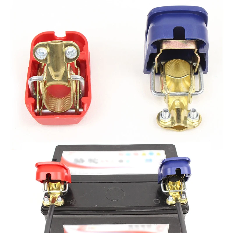+ - Electrode Quick Release Lift Off Connector Clamps Car Battery Terminals for Caravan Boat Moto Detachable Clip |