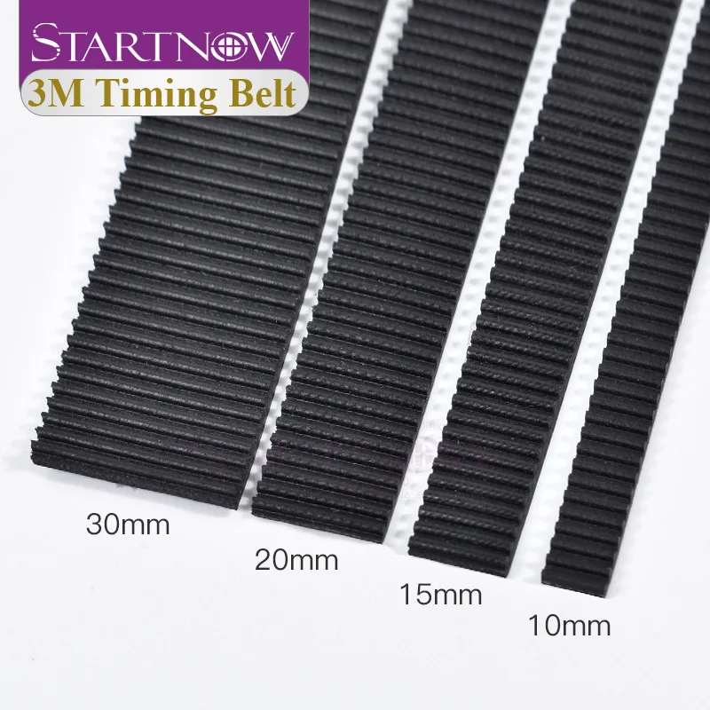 Startnow 고품질 개방형 변속기 동기 벨트, CO2 레이저 조각 기계 타이밍 벨트용, HTD 3M PU 25 30 35 mm