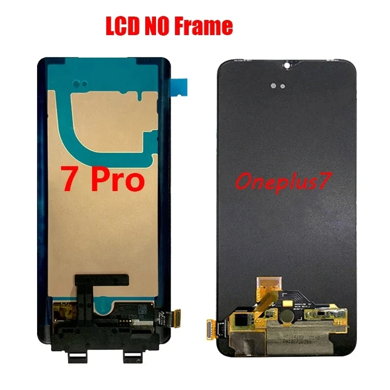 LCD OLED OnePlus 7 Pro Display Completo Per Oneplus 7 Pro - Schermo OLED LCD Con Touch Digitizer E Cornice Color Oro Mandorla, Kit Di Assemblaggio OLED Sony - Foto 4