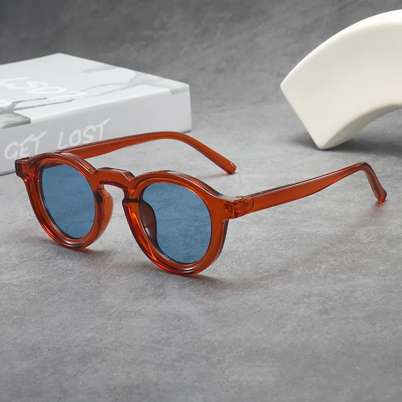 Vintage Round Frame Unisex UV Protection Sunglasses