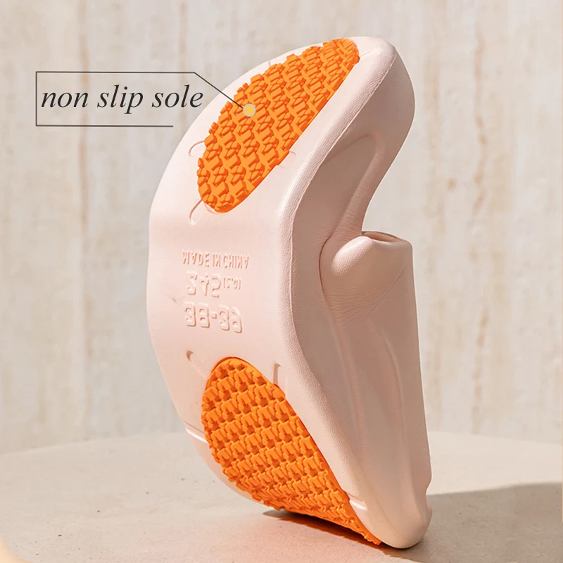2025 New Non Slip Home Bathroom Slippers Women Summer Flat Heel Massage Slipper Shoes Woman Portable Soft Sole Beach Flip Flops