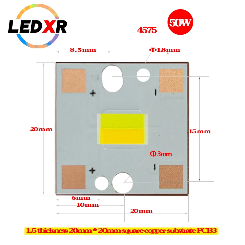 50W 4575 led chip 4570 two-color motorcycle spotlight smd led 3570 two-color 30w white lemon yellow two-color LED car headlight