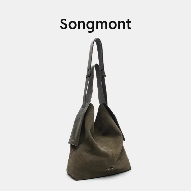 

Songmont Ear Tote Bag Large designer bag New women's Large Silhouette Light Backpack Commuter One Shoulder Crossbody Bag