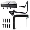 2 pcs Mattress Corner Retainer Metal Mattress Slide Stopper Rods Bar Stable Non-Slip Mattress Frame Holder For Home Bedroom 1