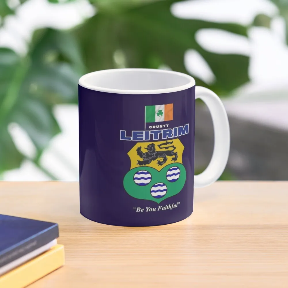 

County Leitrim Ireland - Official Crest Coffee Mug Thermal Cups To Carry Cups For Beautiful Teas Mug