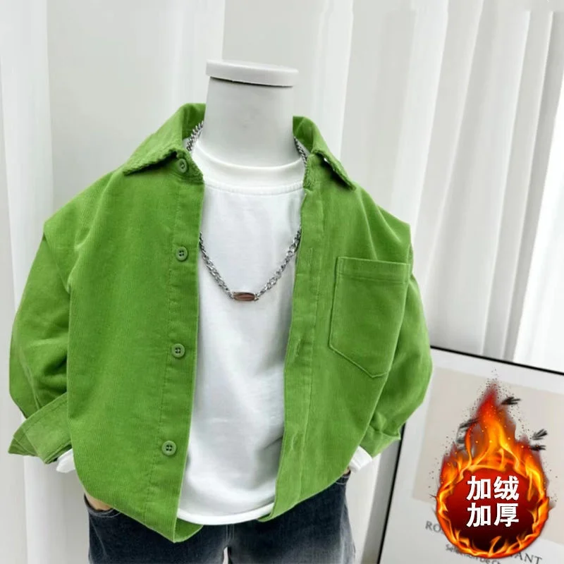 Boys Baby's Kids Blouse Coat Jacket Outwear Cotton 2024 Green Spring Autumn Shirts Outwear Sunscreen Beach Children's Clothing