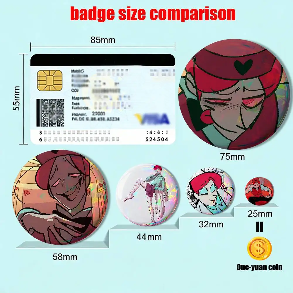 Dr. M Masacrik Psychocuties Cartoon Brooch Collection - Acrylic Button Pin Set