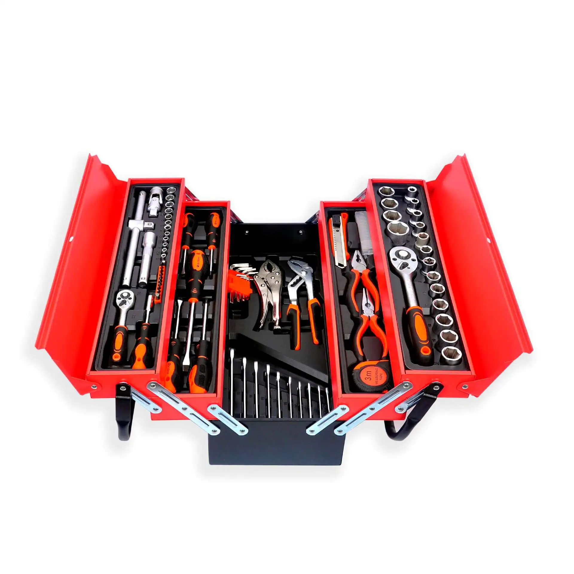 

85 pcs Complete Socket Kit Customizable Combination Wrench Set for Repair Hand Tools OEM and ODM Support Hard Case Packaging