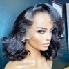 Rosabeauty Short Bob Wig Body Water Wave 13x4 Lace Front Human Hair Wigs ali expres 4x4 Lace Closure Frontal Wig Pre Plucked 1