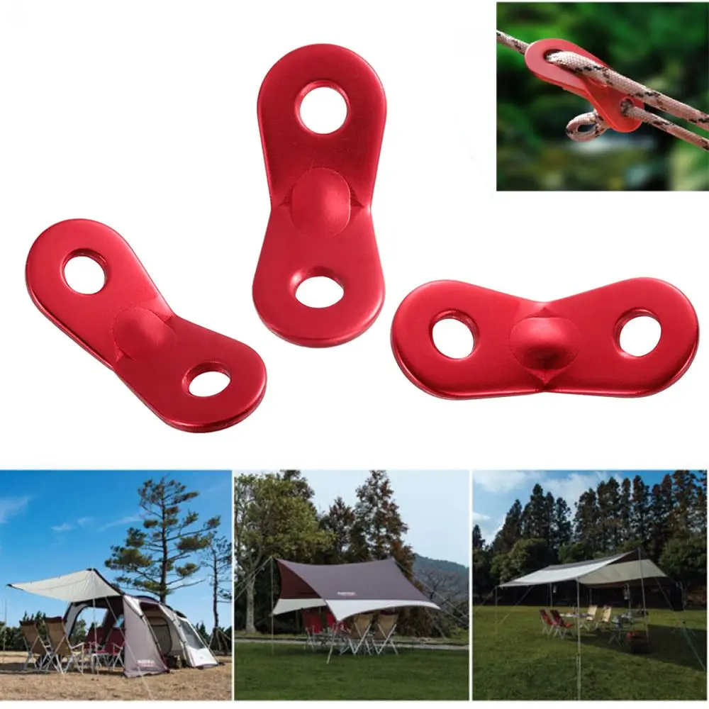 

Tent Tensioner Knot Tightening Rope Buckles Fastener Double holse Hook