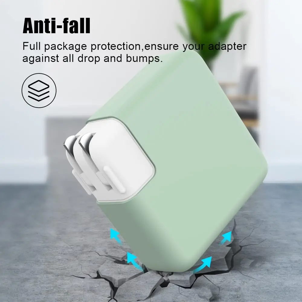 para Macbook Pro 16 Polegada A2485 2023 140w Carregador de Silicone Macio Adaptador de Energia Case para Macbook 96 87 85 67 61 60 45 35 30 29w Case - Imagem 2