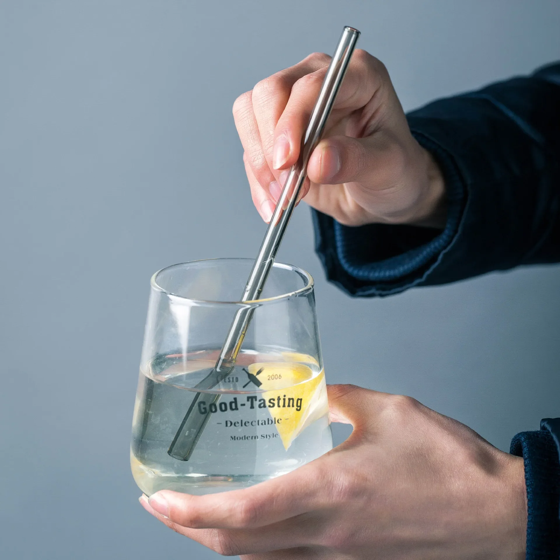 20cm Reusable Glass Straws Drinking Straws