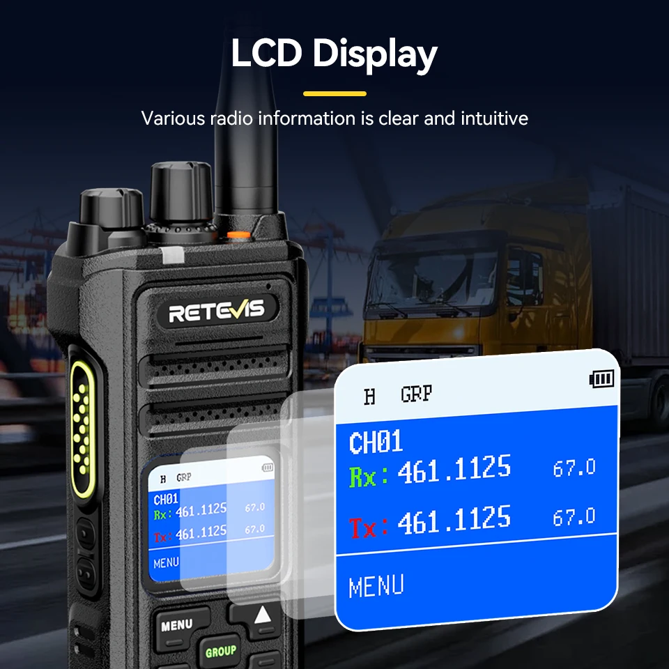 Retevis Walkie Talkie Waterproof Walkie-talkies Long Range Communication Radio Long Reach Wireless Devices Radio Station 2