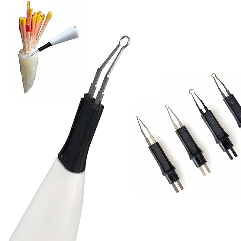 Denspay 4 pcs/pack Dental Heated Gutta Cutter Tips Nozzles For Gutta