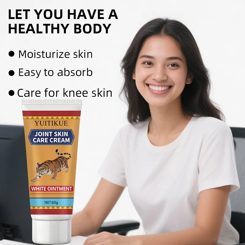 Skin and joint care cream, containing hyaluronic acid, collagen, and Siberian daisy extract, deeply moisturizing and non-greasy