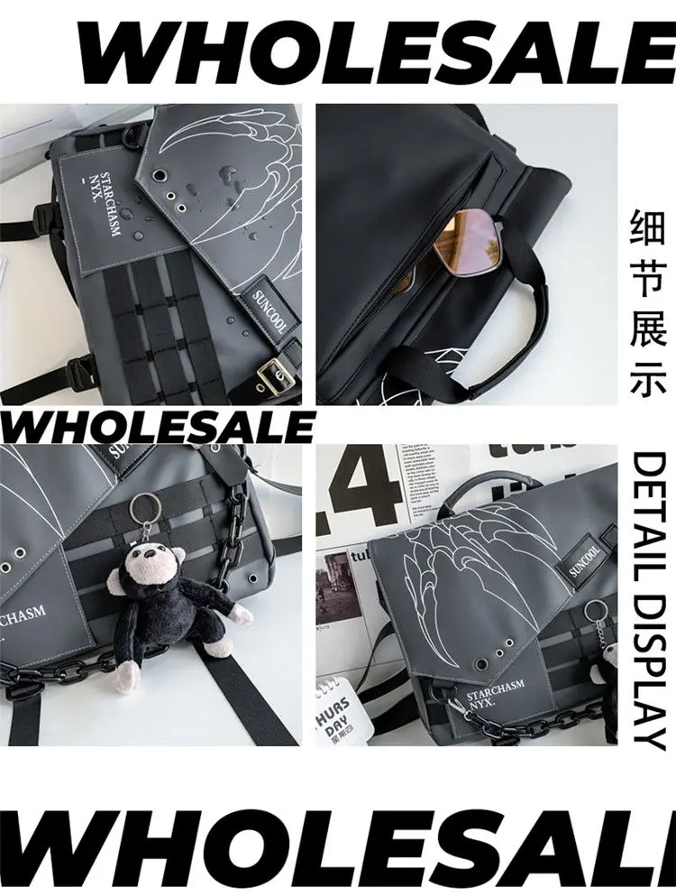 バッグ mu._ POSTMAN BAG / BLACK POSTMAN BAG / BLACK（ポストマンバッグ） – mù_