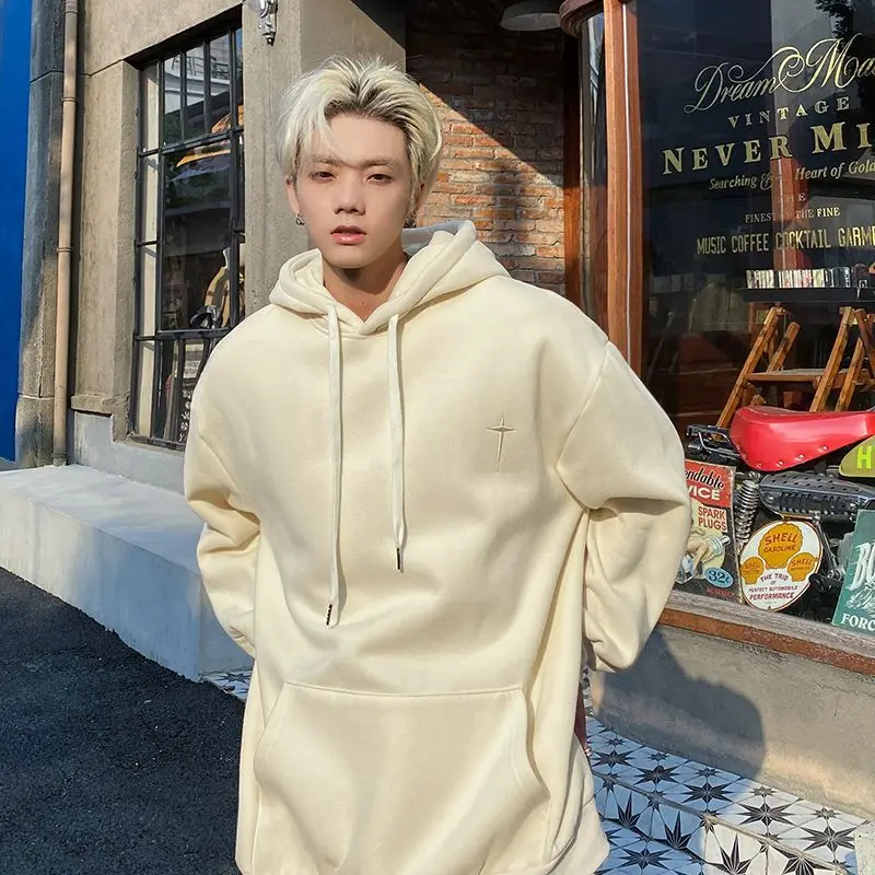 American Style New Minimalist Hoodie Men Oversize Spring and Autumn New Trendy Brand Letter Loose Casual Design Jacket Clothing