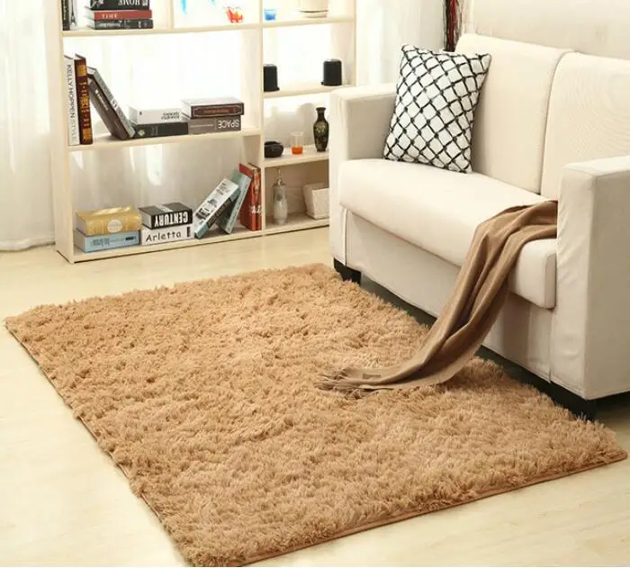 RULDGEE Warm Alfombra Plush Shaggy Carpet Floor Rugs For Kids Living Room Fluffy Home Faux Fur Area Rug Mats Silky Rugs