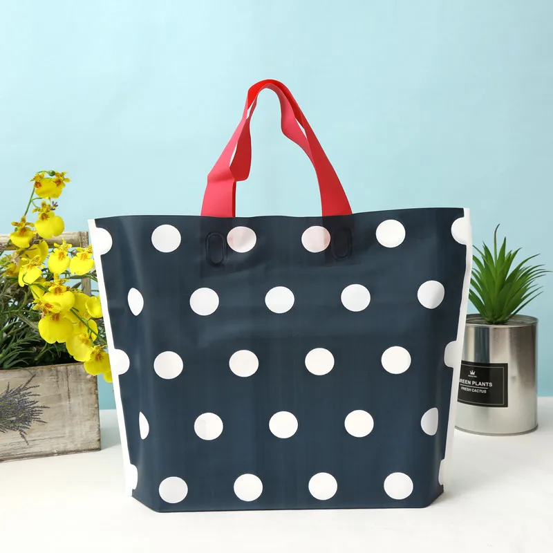 Large Plastic Shopping Bag Thick Plastic Bag Handles Plastic Bags