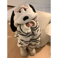 Cute Girl Cartoon Puppy Hooded Coral Fleece Pajamas Set Women's Winter New Thickened Large Size Loungewear Pajamas for Women - Image 5