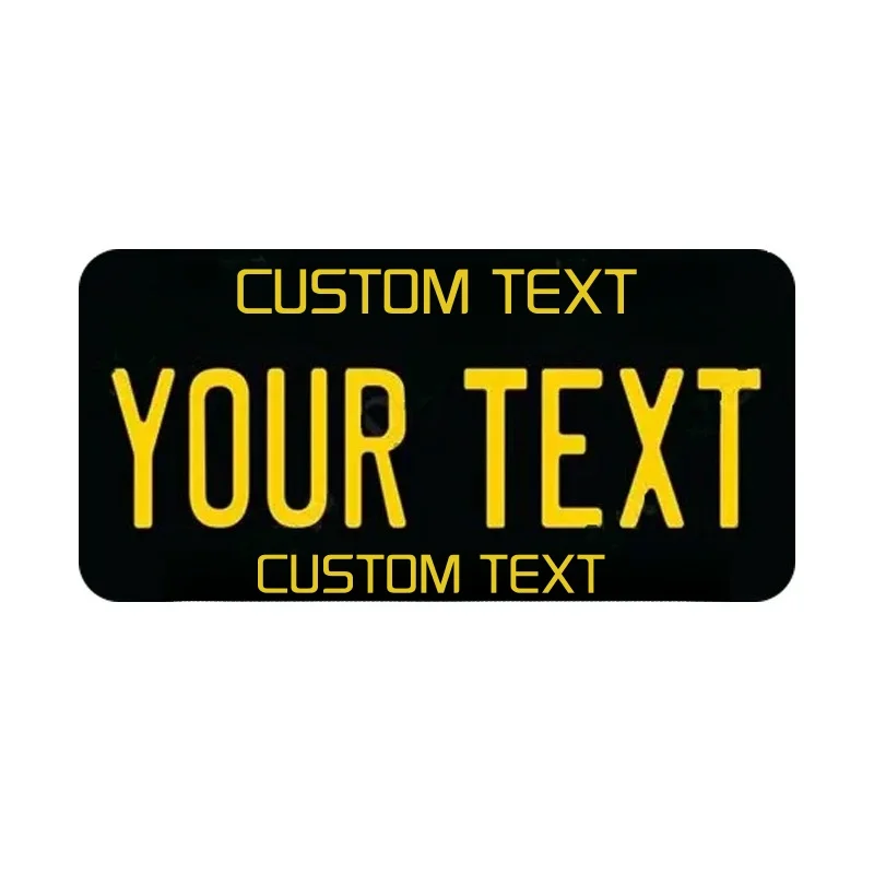 Customizable 12x6 Inch U.S. License Plate with Personalized Text