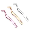 1 Pc Eyelash Comb Tweezers Stainless Steel Anti-Static Non-Magnetic Professional Volume 3D Lashes Extension Tweezers Tools 6