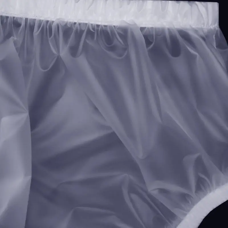 Transparent Plastic Washable Incontinence Underwear For Elderly Waterproof Adult Incontinence Pants With Urine Pocket ABDL