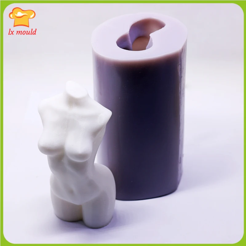 Silicone 3D Molds Body Female Torso DIY Candle Soap Making Resin Art Craft Silicone Mold